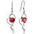 cheap Earrings-Elegant Silver Plated With Cubic Zirconia Heart Drop Women&#039;s Earrings(More Colors)