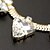 levne Módní náhrdelníky-Canlyn Dámská móda Snake Chain S Gem krátký náhrdelník