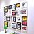 cheap Collage Picture Frames-Black Color Photo Frame Collection Set of 22