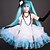 levne Kostýmy z videoher-Inspirovaný Vocaloid Hatsune Miku Video Hra Cosplay kostýmy Cosplay šaty / Šaty Patchwork Šaty Rukavice Čelenka Kostýmy