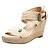 billige Sandaler til kvinner-Bomull kvinner Wedge Heel Heels Sandaler Sko (flere farger)