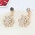 cheap Earrings-Btime Women&#039;s Fashion Flower Diamond Earrings