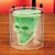 abordables Verres et Tasses-Cool Shot tête de crâne en cristal en forme de verre