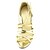 baratos Sapatos de Salto Alto de mulher-Calçados Femininos - Sandálias - Bico Aberto / Saltos - Salto Agulha - Dourado - Courino - Social / Escritório &amp; Trabalho