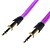 cheap Audio Cables-Noodle Style Weave Line Audio Jack Connection Cable(Purple 1.01m)