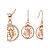 cheap Jewelry Sets-Women&#039;s Cubic Zirconia Silver Gold Necklaces Earrings For Party Special Occasion Anniversary Birthday Gift Daily Wedding Gifts