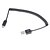 billige USB-kabler-Skruefjeder Usb 2.0 Mand Til Mikro Usb Data / Synkronisering / Oplader Kabel (1M, Sort)