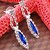 cheap Jewelry Sets-Wedding Blue Elegant Rhinetone Crytal Earring &amp; Necklace Jewelry et