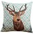 cheap Throw Pillows &amp; Covers-1 pcs Cotton/Linen Pillow Cover, Animal Print Country