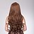 abordables Perruques Synthétiques-Cheveux Fashion Long Bang Light Brown perruque de cheveux bouclés