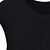 economico Top da donna-Donna Estate nera senza maniche Organza Shirt Colore Noble Dress Solid