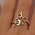 cheap Rings-Women&#039;s Band Ring - Alloy Alphabet Shape Ladies Jewelry Gold / Black / Silver For Party Daily Casual 7