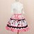 billige Etniske og kulturelle kostumer-Skjørter Sød Lolita Prinsesse Cosplay Lolita Kjoler Lyserød Trykt mønster Lolita Medium Længde Skjørte For Dame Polyester