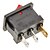 baratos Interruptores-interruptor basculante de 3 pinos de ligar / desligar (vermelho&amp;amp;preto, 6a, ac 250v / 10a, ac 125V)