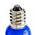 ieftine Becuri-1 buc 0.5 W Bulb LED Glob Becuri LED Lumânare 30 lm E12 C35 6 LED-uri de margele LED de scufundare Decorativ Albastru 100-240 V / RoHs