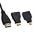 abordables Câbles HDMI-10ft 3in1 Full HD 1080P HDMI Cable pour kit HDMI / Mini HDMI / HDMI micro adaptateur