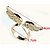 cheap Rings-Statement Ring - Zircon, Imitation Diamond, Alloy Wings Luxury, European, Adjustable Adjustable Golden For Casual