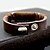 voordelige Herenarmbanden-z&amp;amp;x® vintage ster patroon 25cm mannen zwart lederen armband (koffie, zwart, wit, rood) (1 st)