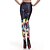 cheap Leggings-Elonbo Grid Design and Color Style Digital Painting Tight Women Leggings