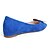 billige Flate sko til kvinner-Sko - Ull - Lav hæl - Komfort / Ballerina - Flate sko - Kontor og arbeid / Formell - Svart / Blå