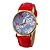 cheap Women&#039;s Watches-Women&#039;s Flower Pattern PU Band Quartz Wrist  Watch  Cool Watches Unique Watches