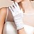 cheap Party Gloves-Satin Wrist Length Glove Bridal Gloves With Ruffles