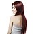 cheap Synthetic Trendy Wigs-Synthetic Wig Straight Straight With Bangs Wig Shiny Red Brown Synthetic Hair 22 inch Women&#039;s Red Brown hairjoy