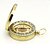cheap Testers &amp; Detectors-Flip-Open Gold Plated noctilucent Pocket Compass