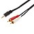 abordables Cables de audio-3.5mm audio cable HDMI a VGA Converter para Componente RCA Cable Aux Cable adaptador USB para MP3 iPod (Negro, 1,5 M)