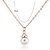 cheap Pearl Necklaces-Women&#039;s Pearl Pendant Necklace Ladies Imitation Pearl Rhinestone Gold Plated Gold Necklace Jewelry 5pcs For Party Daily Casual
