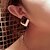 levne Módní náušnice-Syntetický safír Barva ozdobného kamene Přírodní černá Peckové náušnice Luxus Evropský Módní Umělé diamanty Náušnice Šperky Pro Párty Denní Ležérní