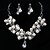 billige Smykkesæt-Fashion Tyk Diamond smykker sæt (halskæde, øreringe)