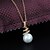 cheap Necklaces-India Style Real Gold Plated Big Pearl Necklace  Elegant Style