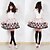 cheap Ethnic &amp; Cultural Costumes-Skirt Gothic Lolita Sweet Lolita Classic/Traditional Lolita Princess Cosplay Lolita Dress Brown Print Sleeveless Medium Length Skirt For