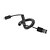 levne USB kabely-Jarní kroucený USB 2.0 Muž na Mini USB 5 pin dat Sync Charger Cable (černý, 2m)