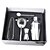cheap Wine Accessories-5pcs Stainless Steel Cocktails Shaker Starter Kit Set