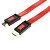 billige Kabelholdere-HDMI 1.4 han til han flad tilslutningskabel (rød&amp;amp;sort 1m)