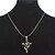 cheap Men&#039;s Necklaces-Men&#039;s Pendant Necklace Stainless Steel Cross Christ Silver Necklace Jewelry For Christmas Gifts Daily Casual Sports
