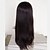 voordelige Pruiken van echt haar-18 Inch Yaki Straight Indian Remy Hair Dark Brown Full Lace Wig 130 Dichtheid Baby haar in Around