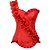 cheap Corsets &amp; Shapewear-Satin Corsets White Black Red S M L