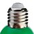 abordables Ampoules électriques-1pc 0.5 W Ampoules Globe LED 30 lm E26 / E27 G45 7 Perles LED LED Dip Décorative Vert 100-240 V / RoHs