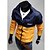 cheap Men&#039;s Outerwear-Casual Regular Blazer, Striped Long Sleeve Cotton Blend White / Orange / Yellow