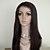 cheap Human Hair Wigs-18 Inch Yaki Straight Indian Remy Hair Dark Brown Full Lace Wig 130 Density Baby Hair in Around