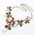 cheap Necklaces-Women&#039;s Statement Necklace - Flower Vintage, European, Fashion Black, Black / White, Rainbow Necklace Jewelry 1pc For Party
