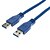 preiswerte USB-Kabel-USB-3.0-Stecker auf Stecker High Speed ​​USB-Verlängerungskabel Kupfer (Deep Blue, 0,6 M)