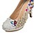 cheap Women&#039;s Heels-Women&#039;s Shoes Glitter Spring / Summer / Fall Stiletto Heel Rhinestone Silver / Wedding / Party &amp; Evening / Party &amp; Evening