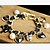 preiswerte Armband-Damen Perlen Bettelarmband Herz Liebe Schleife damas Luxus Europäisch Perlen Armband Schmuck Goldenschwarz Für Weihnachts Geschenke Party Alltag Normal / Künstliche Perle / Diamantimitate