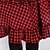 abordables Disfraces étnicos y culturales-Falda Gosurori / Amaloli / Lolita Clásica y Tradicional Elegant Cosplay Vestidos de Lolita Rojo Escocés Sin Mangas Longitud Mediana Falda