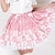 voordelige Etnische en culturele Kostuums-Rok Schattig Prinses Cosplay Lolita Jurken Roze Print  Lolita Gemiddelde Lengte Rok Voor Dames Polyester