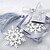 economico Forniture per ufficio &amp; decorazioni-simpatico fiocco di neve vuoto con nappe segnalibri in metallo 6.5 * 6.5 * 1&amp;amp; clip (argento, 1pc)
